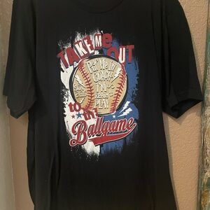 Bella Canvas Black Graphic Tee with Multicolor Print